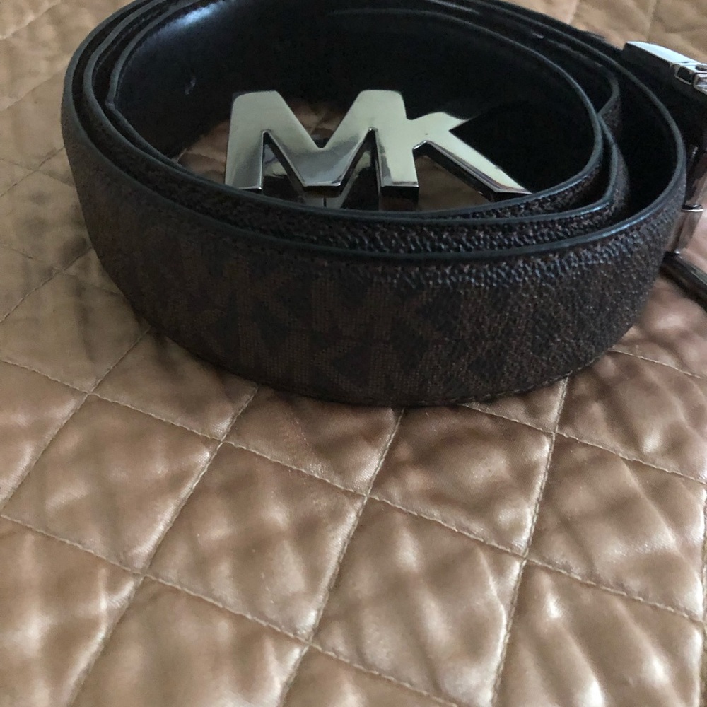 Michael Kors Mens Brown only Hardware Belt - Picture 10 of 14